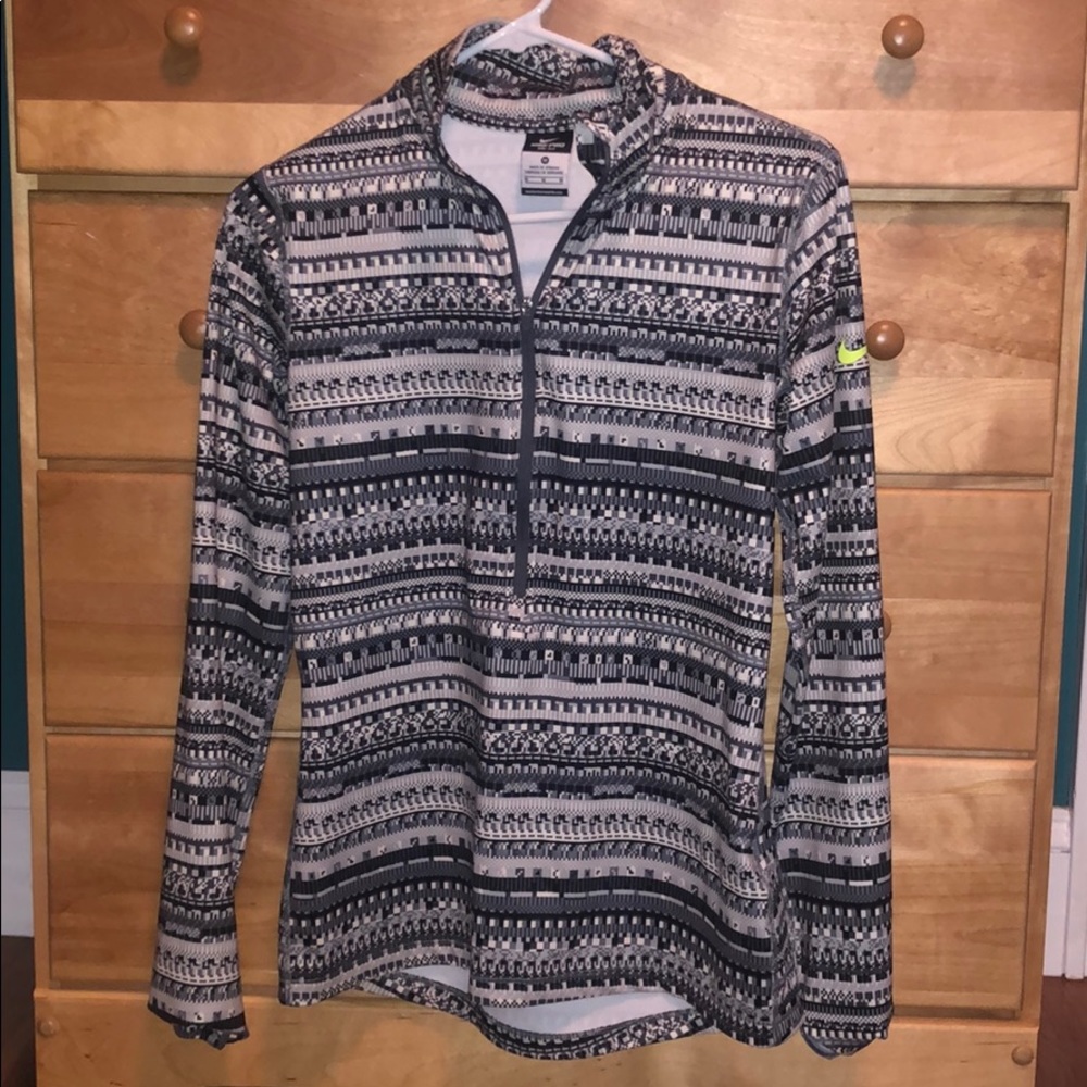 Nike print quarter zip
